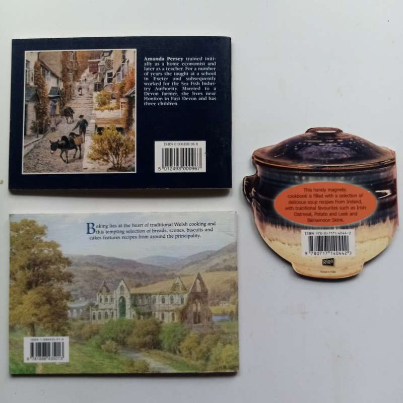 3 Book Bundle - Favourite Devonshire Recipes, Welsh Teatime Recipes, Irish Soup Recipes