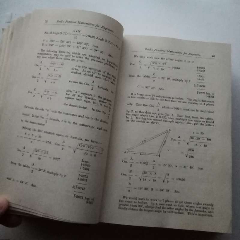 Reed's Practical Mathematics for Marine Engineers - 1961 | Vintage Hardcover | First & Second Class