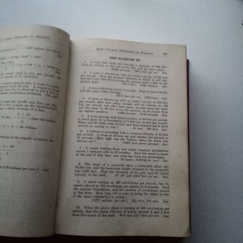 Reed's Practical Mathematics for Marine Engineers - 1961 | Vintage Hardcover | First & Second Class