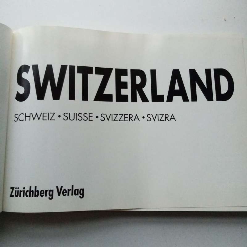 Switzerland  Hardcover book