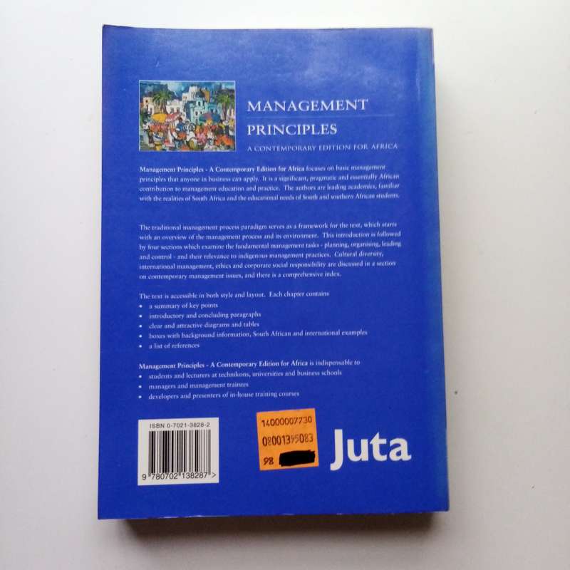Management Principles: A Contemporary Edition for Africa by P.J. Smit & G.J. de J. Cronjé