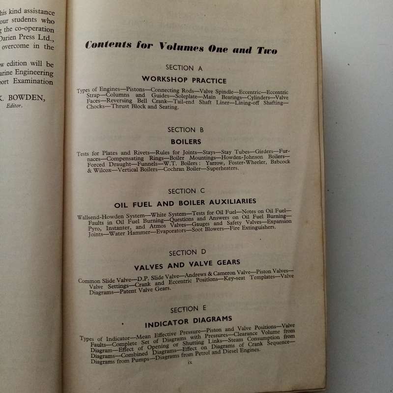 Verbal Notes & Sketches for Marine Engineer Officers - Volume 2 (1939) | Vintage Maritime Engineerin