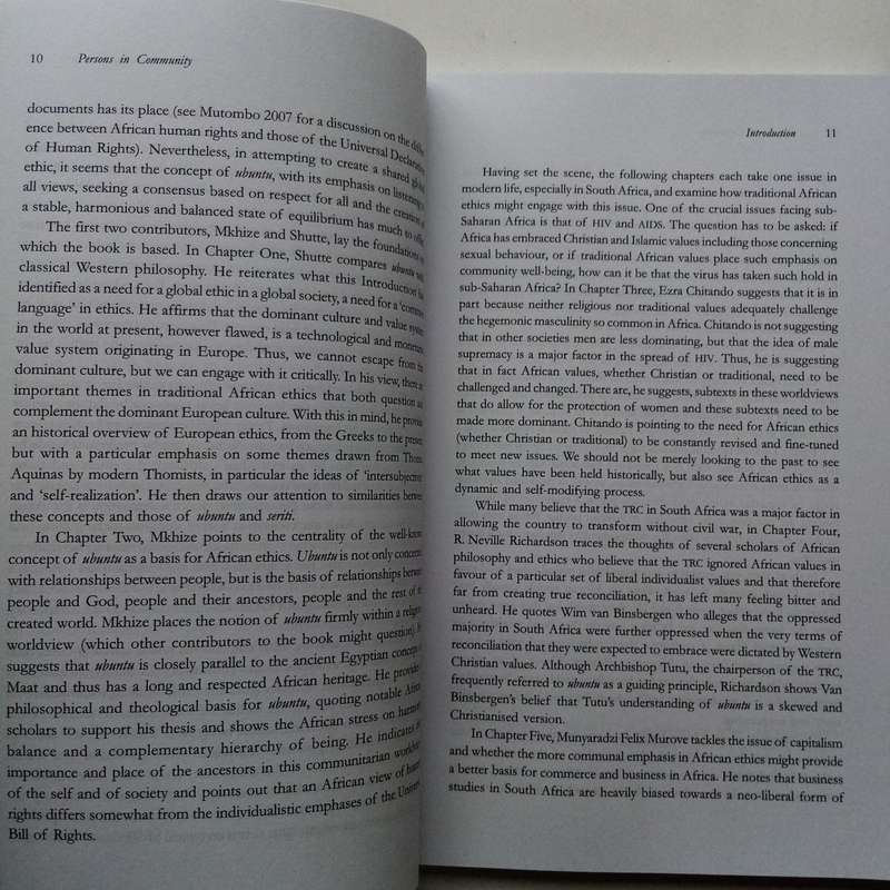 Persons in Community: African Ethics in a Global Culture by R. Nicolson | Exploring African Ethical