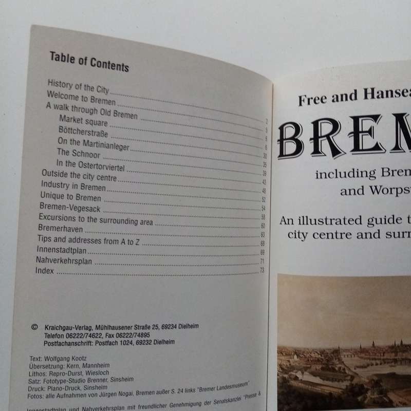 The Free and Hanseatic City of Bremen with Bremerhaven and Worpswede | City Guide book