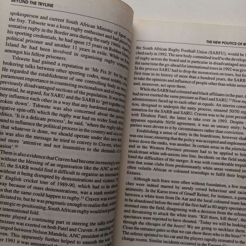 Beyond the Tryline by A. Grundlingh | The Evolution of Rugby and Its Impact