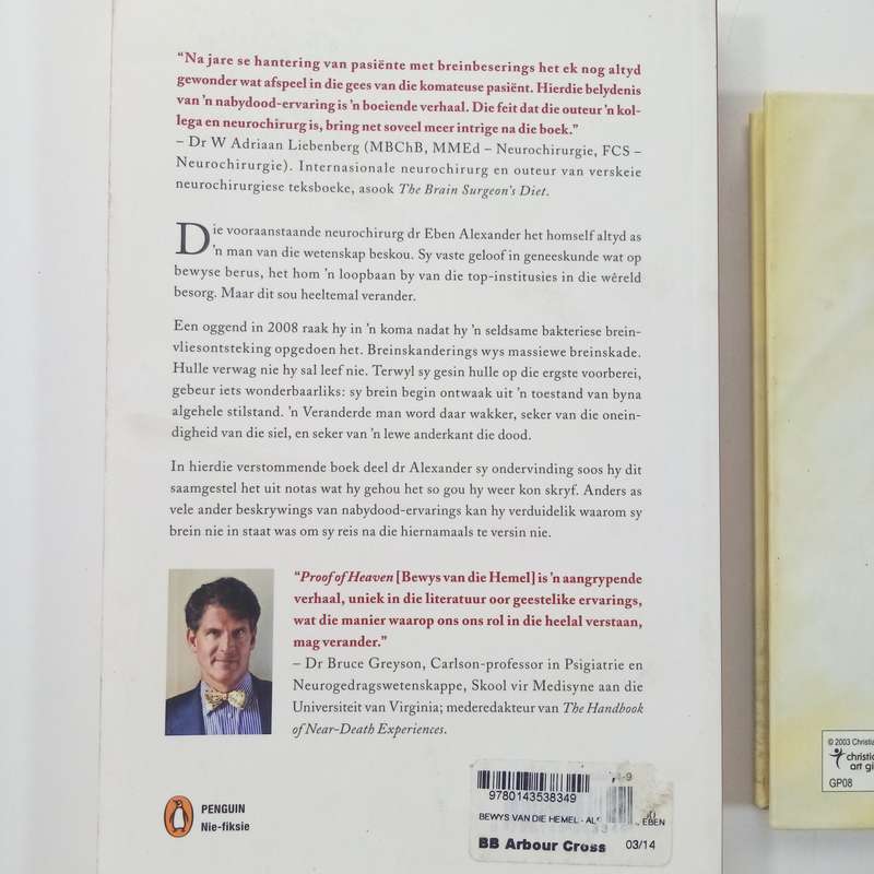 Bewys van die Hemel deur Dr. Eben Alexander met Gratis Daaglikse Oordenkingsboek