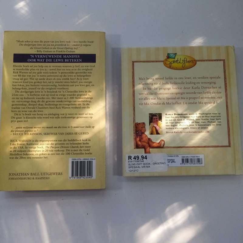 2 Boek Bundel - Die Doelgerigte Lewe deur Rick Warren - Spesiaal vir Ma