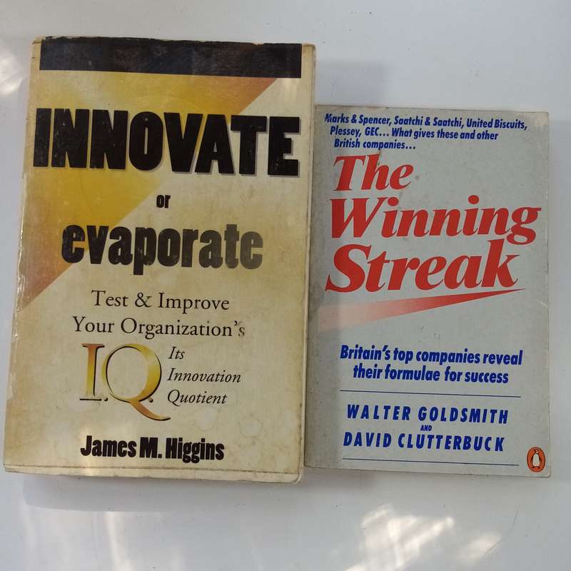 2 Book Bundle - Innovate or Evaporate & The Winning Streak by Walter Goldsmith