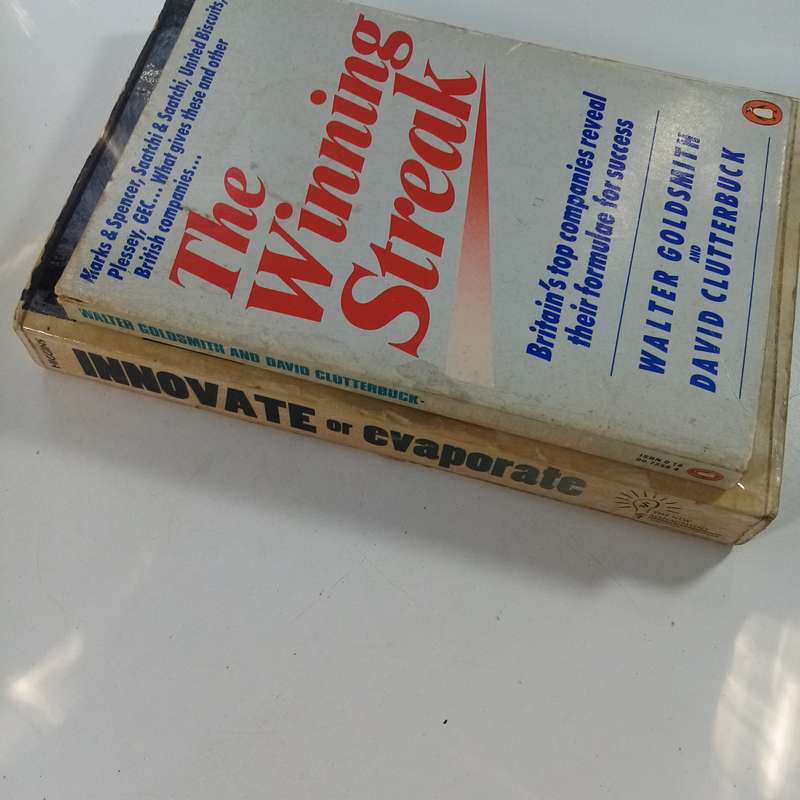 2 Book Bundle - Innovate or Evaporate & The Winning Streak by Walter Goldsmith