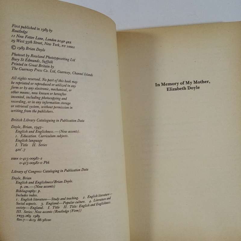 English and Englishness by Brian J. Doyle - A Thought-Provoking Exploration