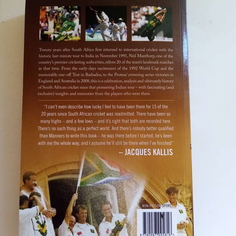 The Proteas: 20 Years, 20 Landmark Matches  Neil Manthorp (Paperback)