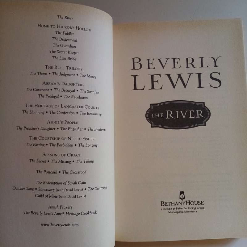 The River by Beverly Lewis  Amish Fiction, Romance, Family Drama, Faith, Forgiveness, Spiritual