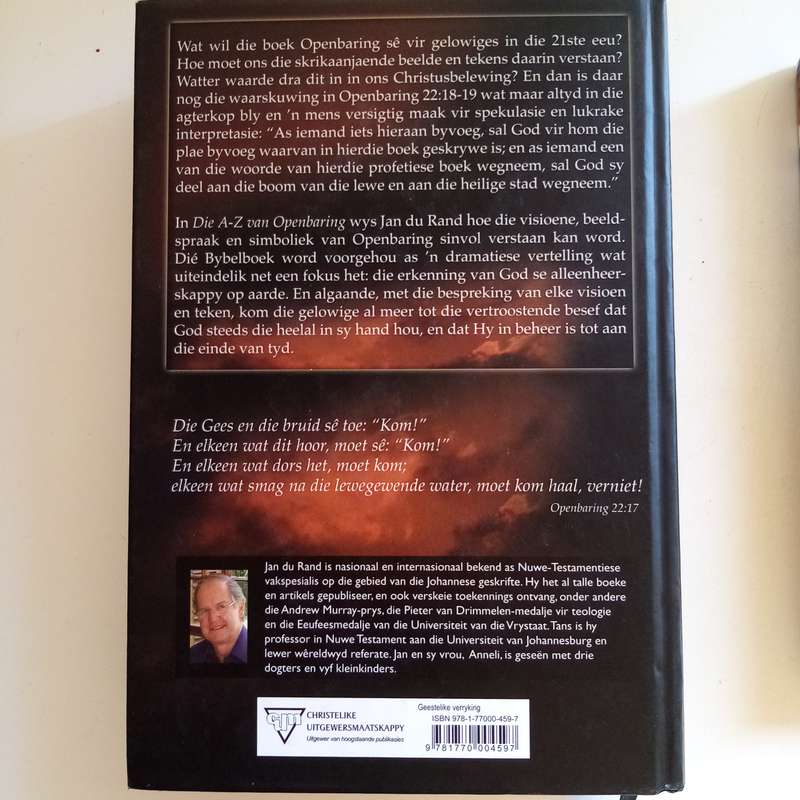 Die A-Z van Openbaring: 'n Allesomvattende Perspektief op die Boek Openbaring deur Prof. Jan du Rand
