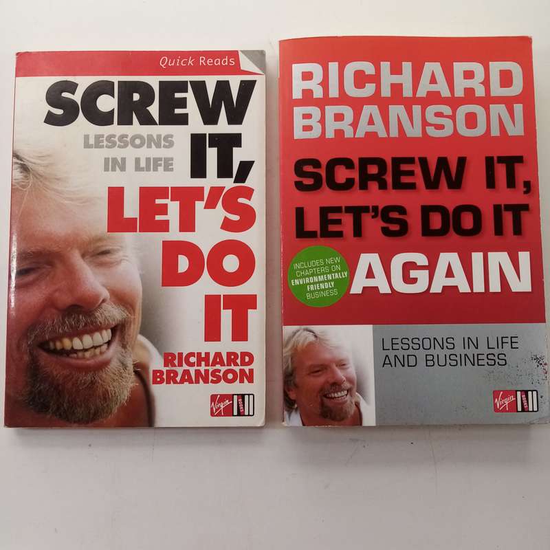2 Book Bundle - Screw It, Lets Do It & Screw It, Lets Do It Again  Richard Branson (Paperback)
