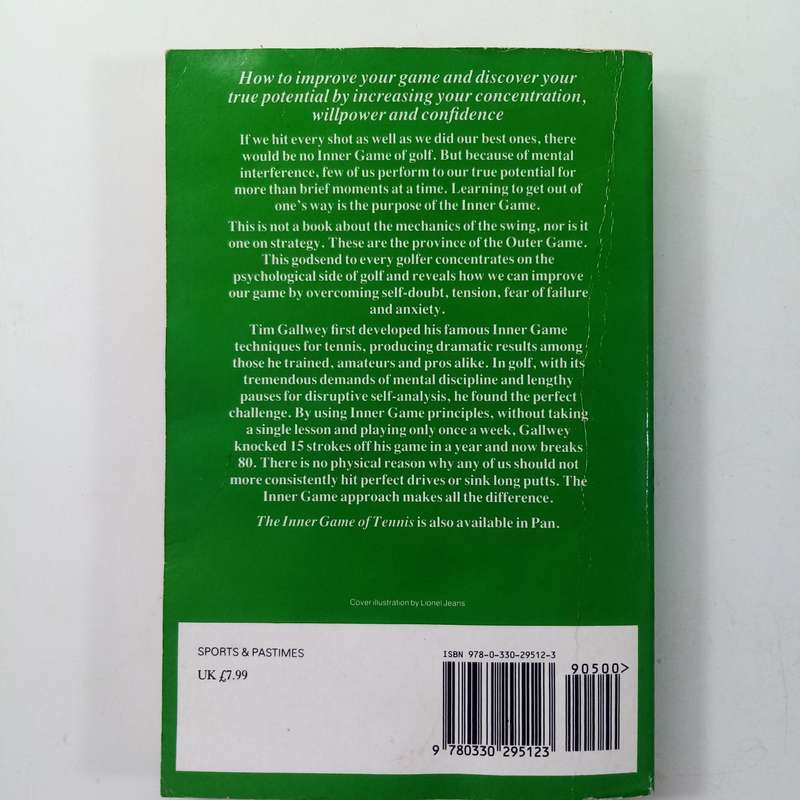 The Inner Game of Golf Book by Timothy Gallwey