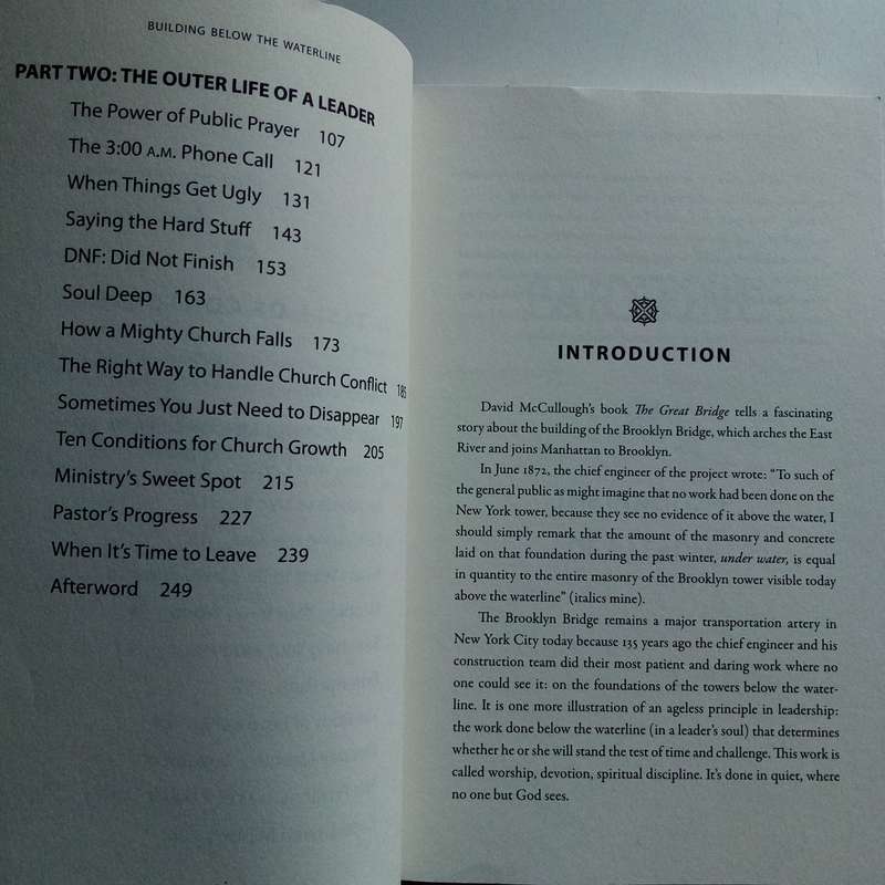 Building Below the Waterline by Gordon MacDonald  Foundations of Spiritual Leadership