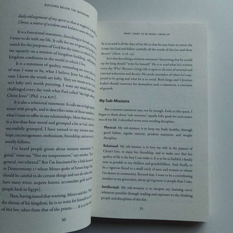 Building Below the Waterline by Gordon MacDonald  Foundations of Spiritual Leadership