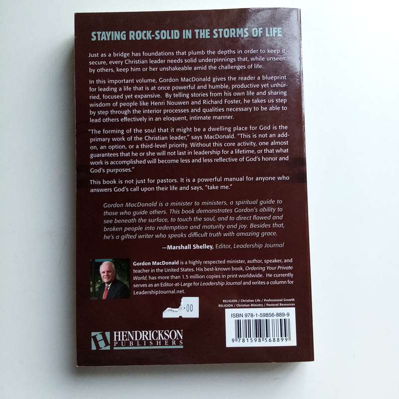 Building Below the Waterline by Gordon MacDonald  Foundations of Spiritual Leadership