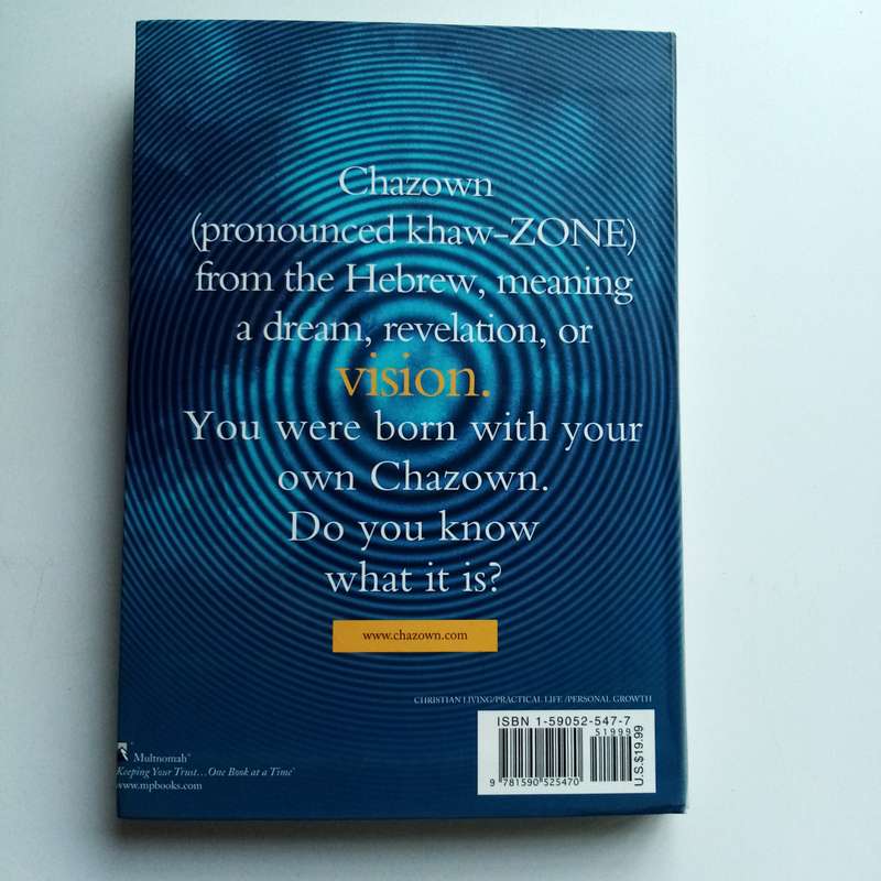 Chazown by Craig Groeschel  Discover Purpose, Passion & Gods Vision for Your Life (With DVD)
