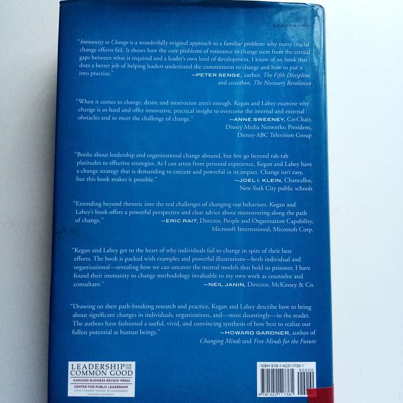 Immunity to Change by Lisa Laskow Lahey & Robert Kegan  Unlock Your Potential