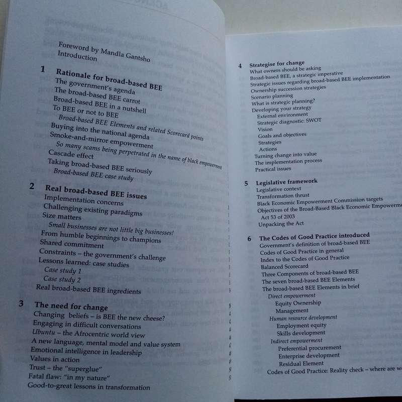 Broad-Based Black Economic Empowerment by Tony Balshaw  A Guide to Economic Transformation
