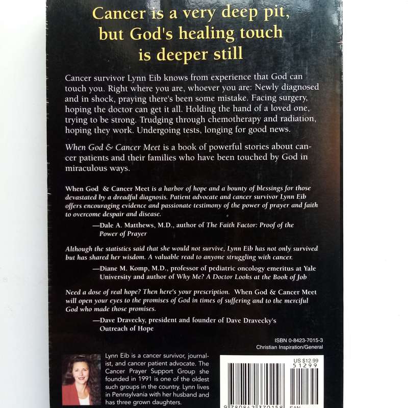 When God & Cancer Meet by Lynn Eib  True Stories of Hope and Healing