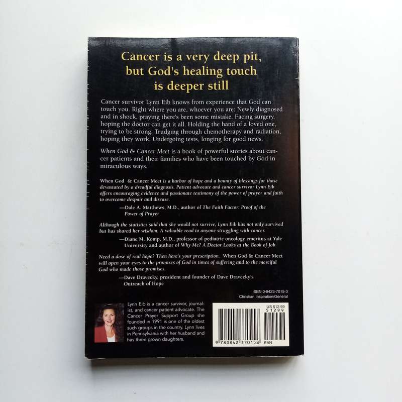When God & Cancer Meet by Lynn Eib  True Stories of Hope and Healing