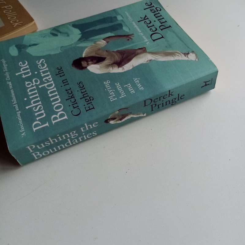 2-Book Cricket Bundle  Pushing the Boundaries by Derek Pringle & Clean Bowled by Peter Pollock