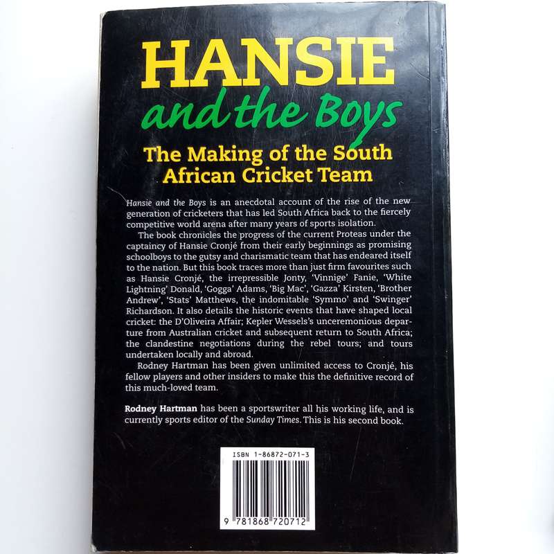3-Book Cricket Bundle  The Banjo Players / Hansie and the Boys / South Africas Cricket Captains