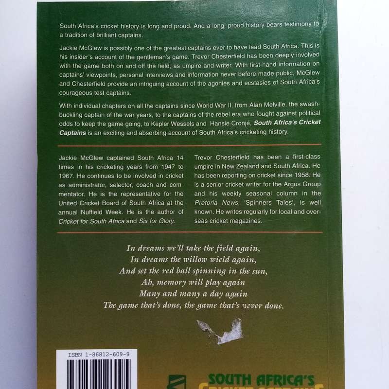 3-Book Cricket Bundle  The Banjo Players / Hansie and the Boys / South Africas Cricket Captains