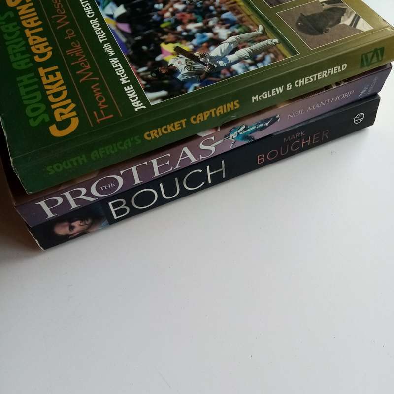 3-Book Cricket Bundle  Bouch: Through My Eyes / The Proteas: 20 Years, 20 Landmark Matches / South
