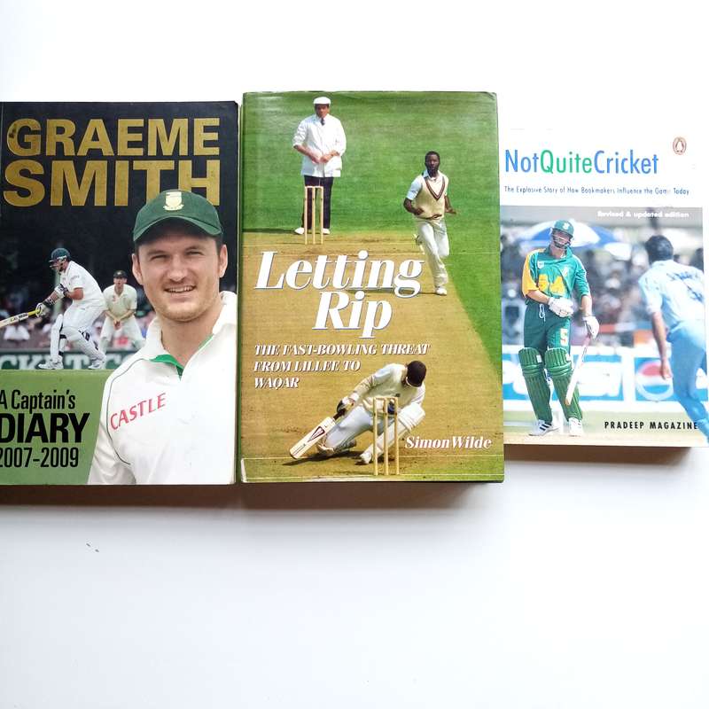 3-Book Cricket Bundle  Letting Rip / Graeme Smith: A Captains Diary / Not Quite Cricket