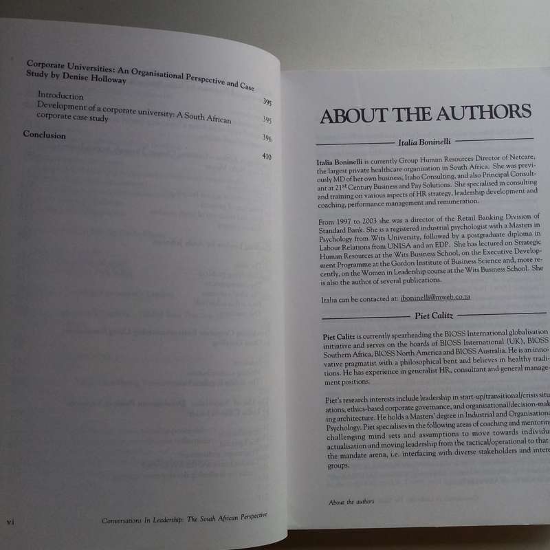 Conversations in Leadership by Meyer & Boninelli | South African Leadership, Business, Strategy