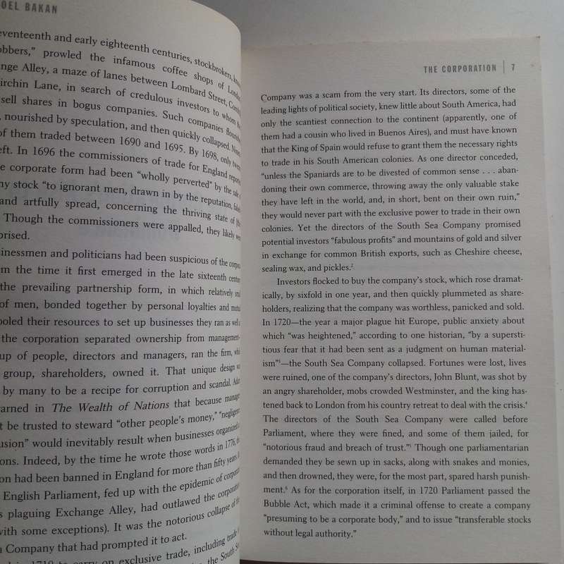The Corporation by Joel Bakan | Profit, Power, Capitalism, Business Ethics, Documentary Book