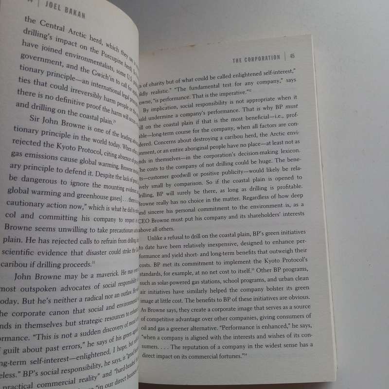 The Corporation by Joel Bakan | Profit, Power, Capitalism, Business Ethics, Documentary Book