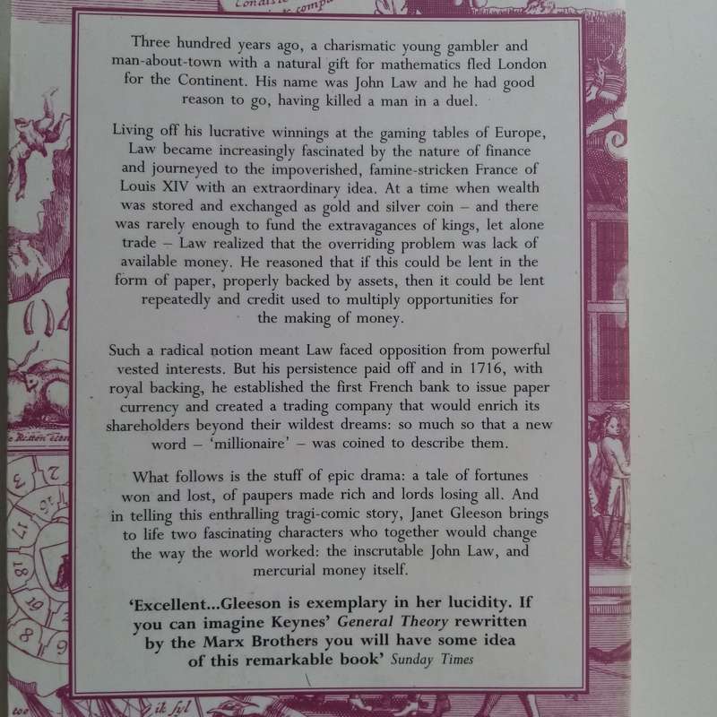 The Moneymaker by Janet Gleeson | True Story of John Law & the Invention of Paper Money