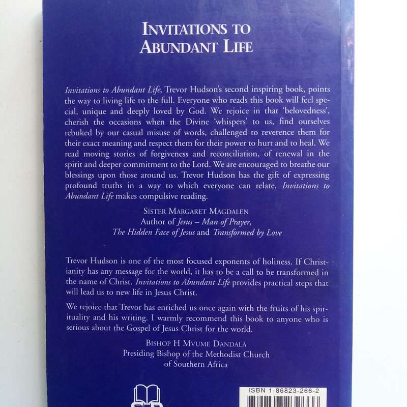 Invitations to Abundant Life - Trevor Hudson, Christian Living, Spiritual Growth, Paperback