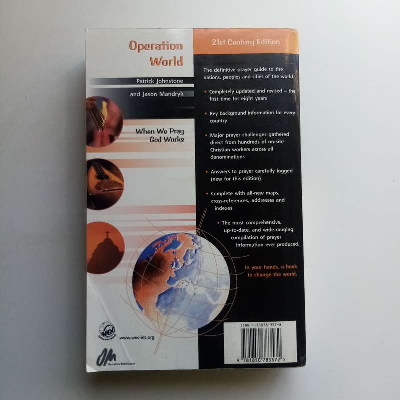 Operation World - Jason Mandryk, Global Prayer Guide, Missions, 21st Century Edition