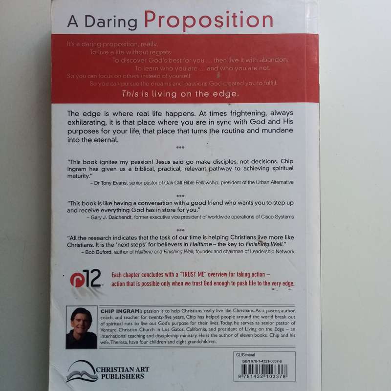 Living on the Edge: Dare to Experience True Spirituality - Chip Ingram, Spiritual Growth