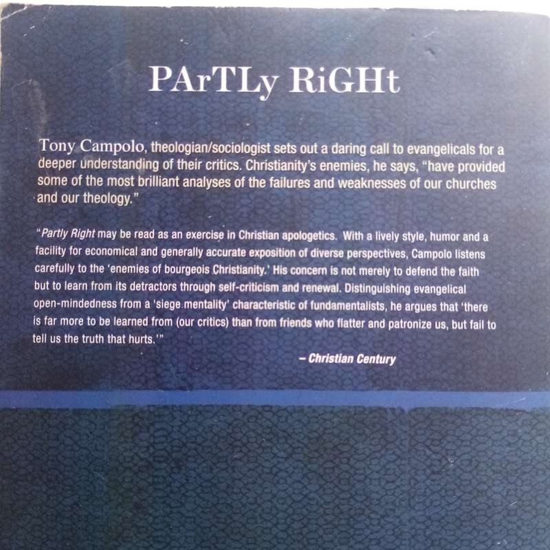 Partly Right by Tony Campolo, Critics of Christianity, Intellectuals, Protestantism, Middle-Class So