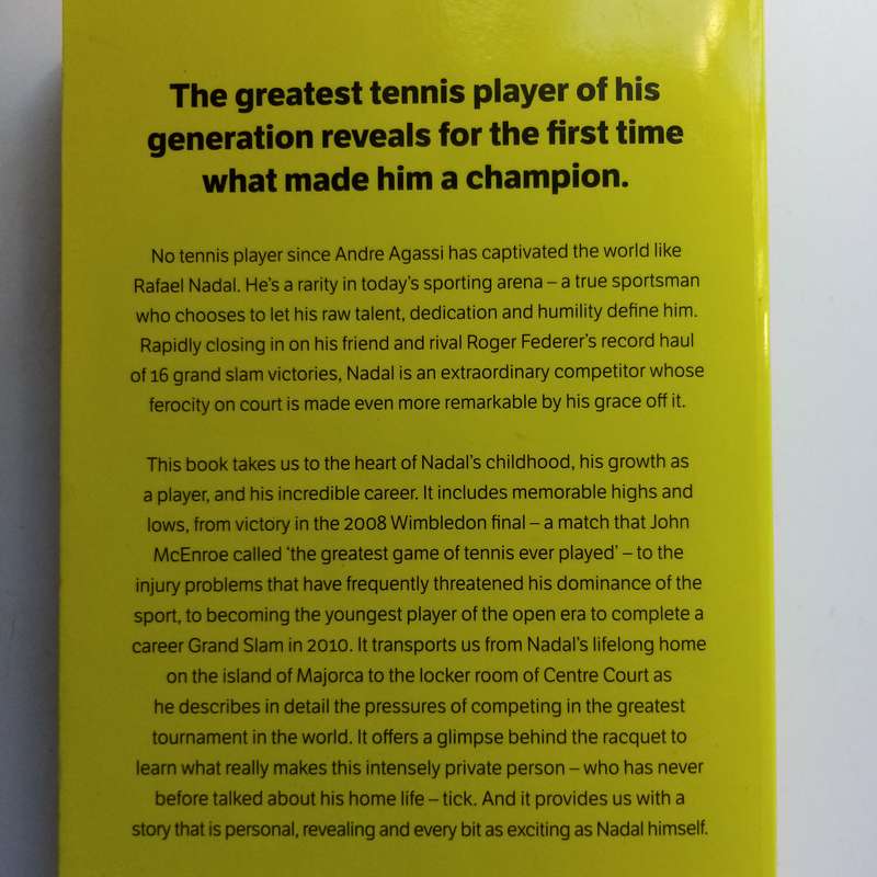 Rafa by John Carlin & Rafael Nadal, Biography, Tennis Legend, Tennis Mastery, Inspirational Story