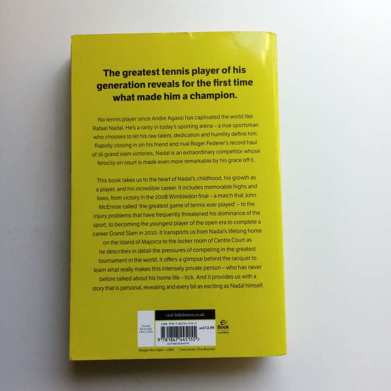 Rafa by John Carlin & Rafael Nadal, Biography, Tennis Legend, Tennis Mastery, Inspirational Story