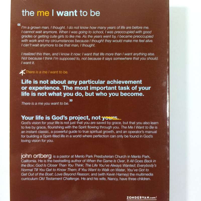 The Me I Want to Be by John Ortberg | Spiritual Growth, Identity, Faith, Christian Living