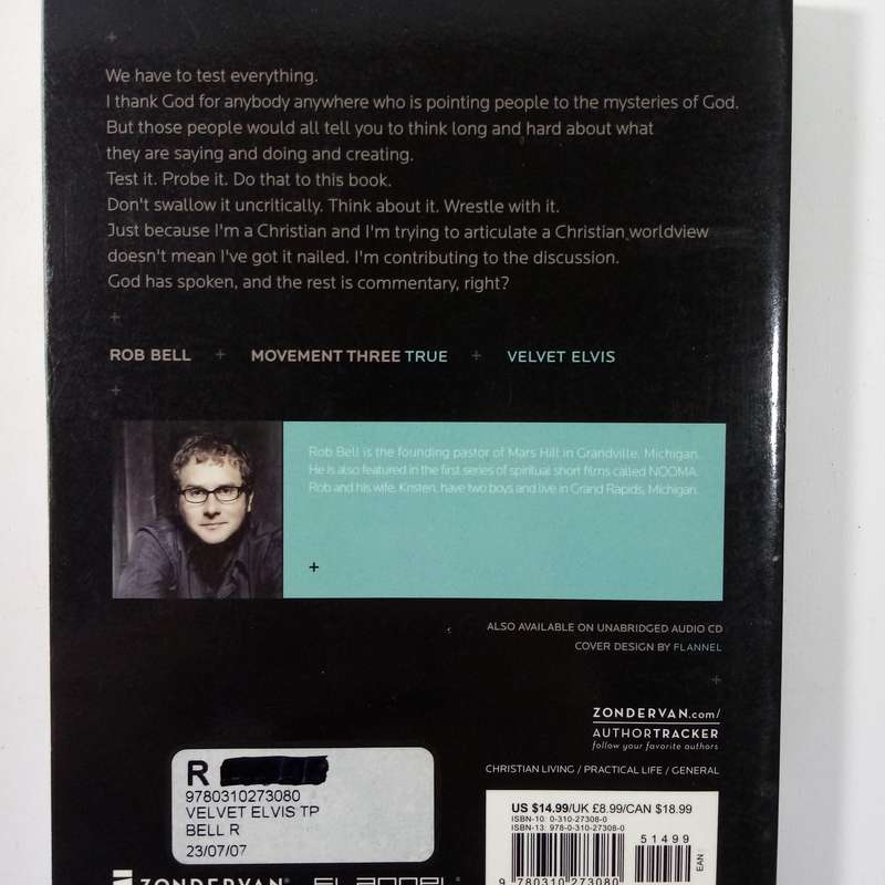 Velvet Elvis by Rob Bell | Repainting Christianity, Faith, Spirituality, Bible, Jesus