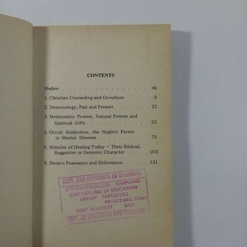 Demonology, Past and Present by Kurt E. Koch | Occult, Deliverance, Spiritual Warfare