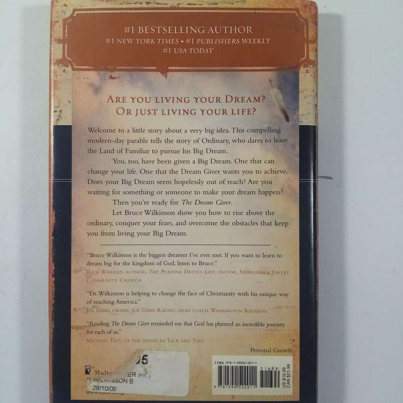 The Dream Giver by Bruce Wilkinson | Purpose, Faith Journey, Christian Inspiration