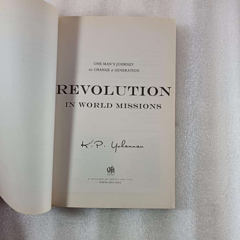 Revolution in World Missions by K.P.Yohannan | Indigenous Missions, Gospel for Asia