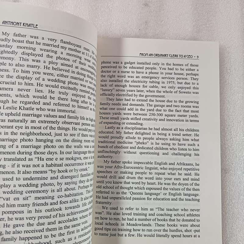 From an Ordinary Clerk to CEO by Anthony V. G. Khatle | African Business Memoir & Motivation