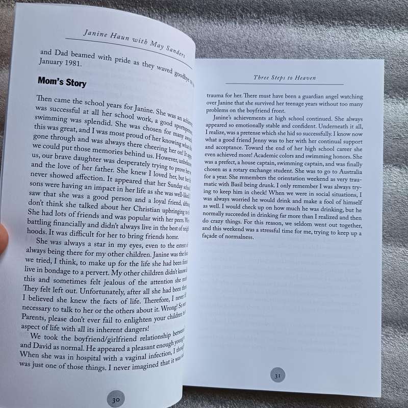 Three Steps to Heaven  Janine Haun's Journey from Trauma to Redemption