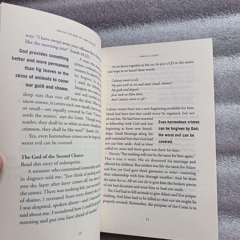Making the Best of a Bad Decision by ErwinW.Lutzer | Regret, Grace, Christian SelfHelp